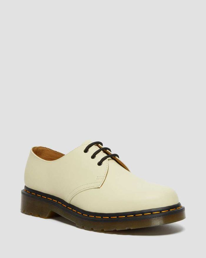 Dr Martens Oxfords Dame Beige 1461 Smooth Læder 7401TIYDU